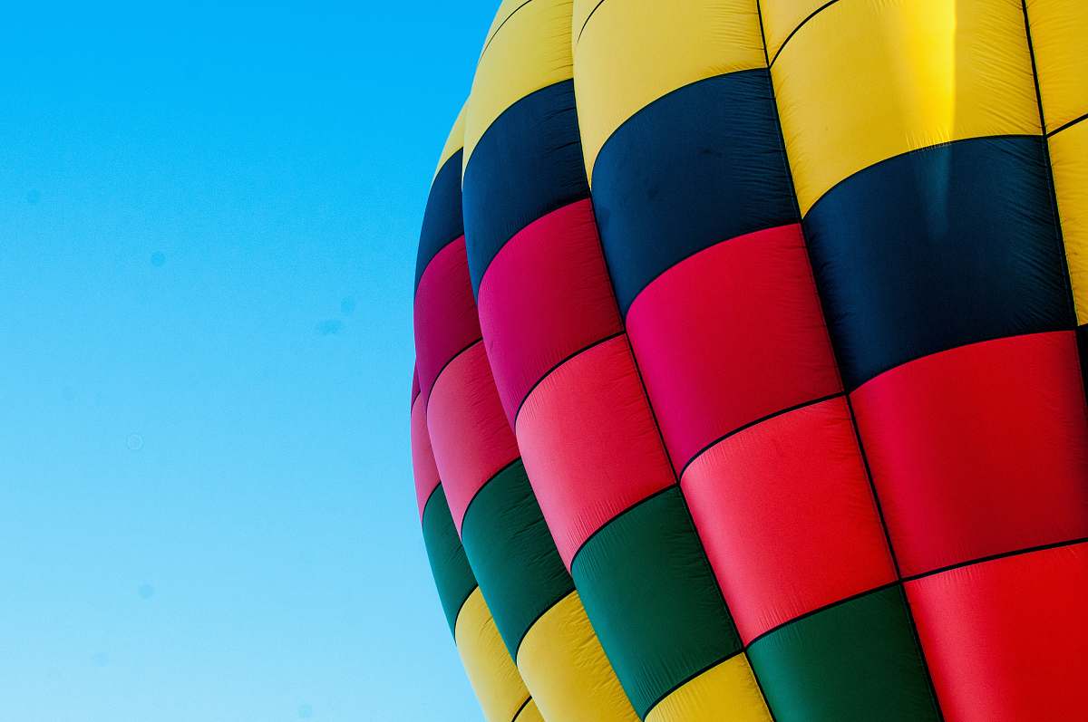 transportation multi-colored hot air balloon aircraft
